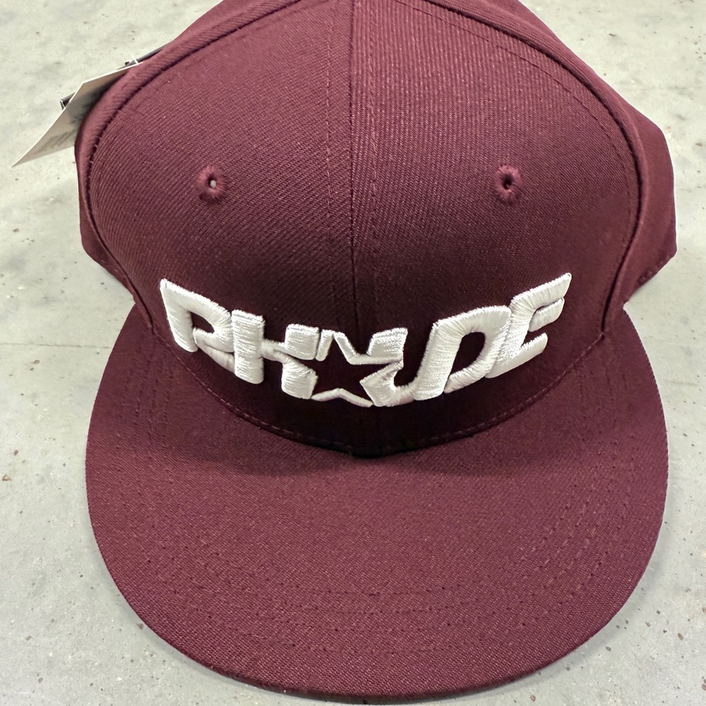 RHUDE x Starter Burgundy Snapback Hat